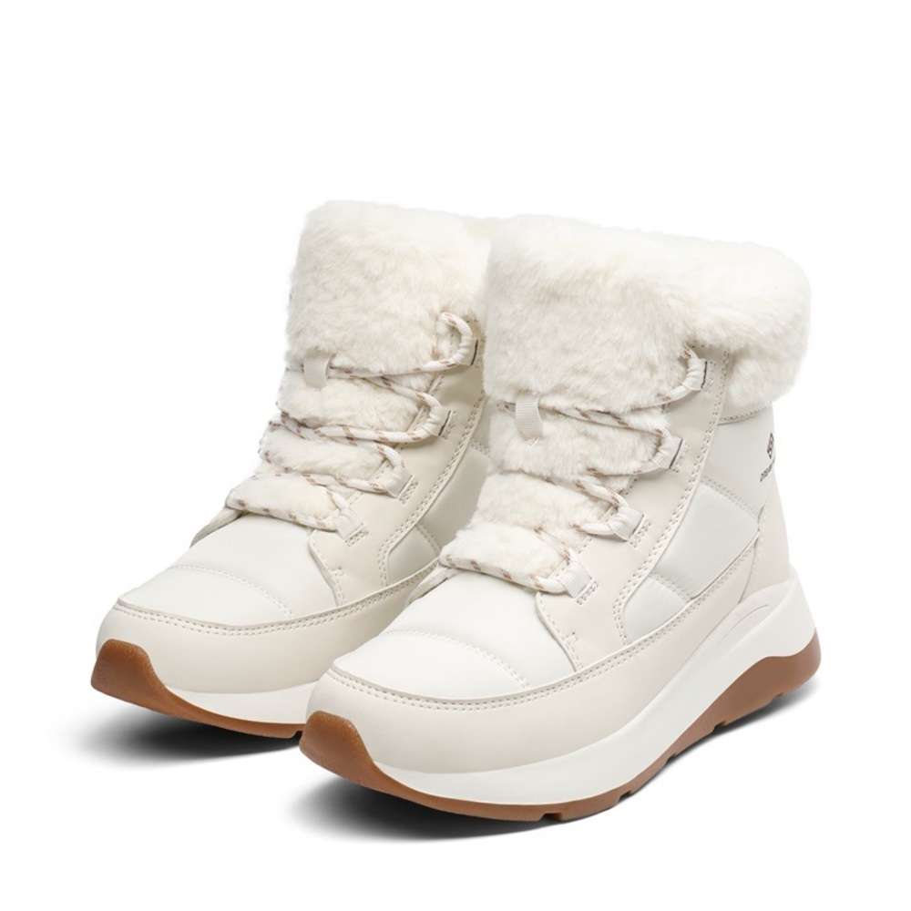 Dream Pairs White Faux Fur-Lined Winter Boots - Picture 2 of 15